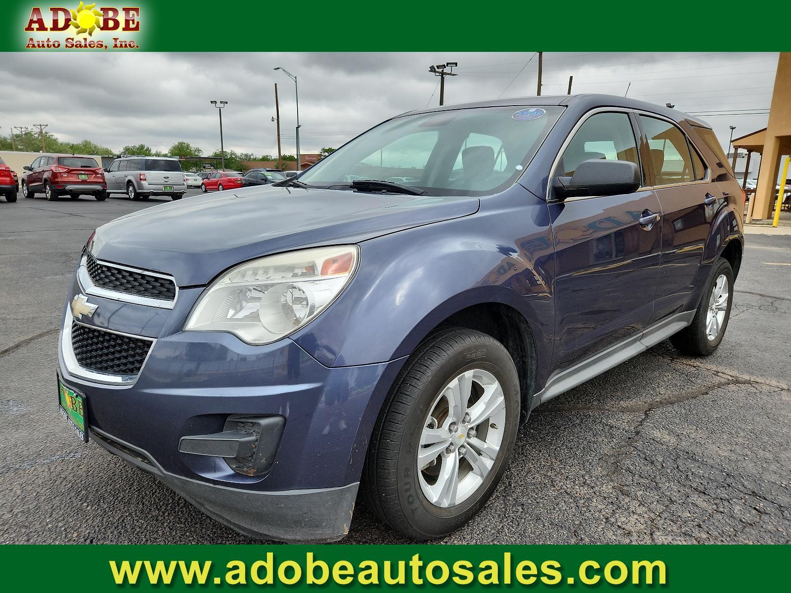 2014 Atlantis Blue Metallic /Jet Black Chevrolet Equinox LS (2GNALAEK7E6) with an ENGINE, 2.4L DOHC 4-CYLINDER SIDI (SPARK IGNITION DIRECT INJECTION) engine, located at 4711 Ave Q, Lubbock, TX, 79412, (806) 687-2362, 33.551304, -101.855293 - Photo #0