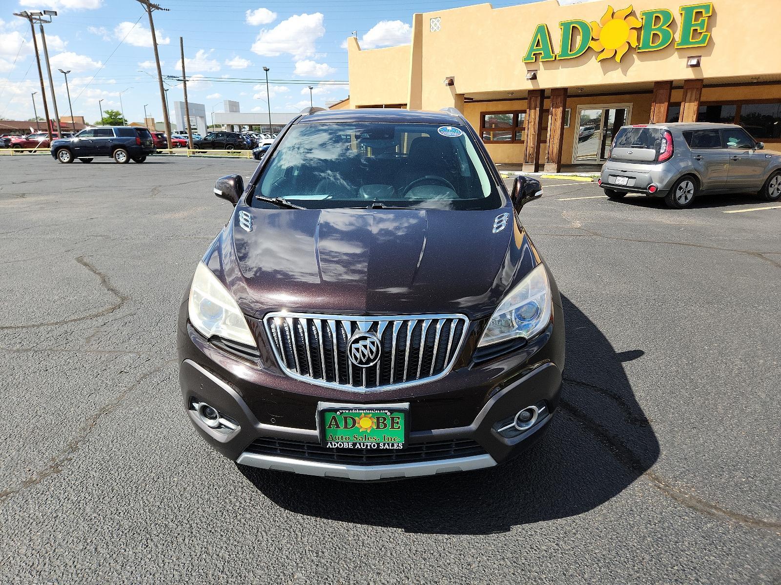 2015 Deep Espresso Brown Metallic/Dark Cocoa Ash /Ebony, leather Buick Encore Premium (KL4CJHSB0FB) with an ENGINE, ECOTEC TURBO 1.4L VARIABLE VALVE TIMING DOHC 4-CYLINDER SEQUENTIAL MFI engine, located at 4711 Ave Q, Lubbock, TX, 79412, (806) 687-2362, 33.551304, -101.855293 - Photo #7