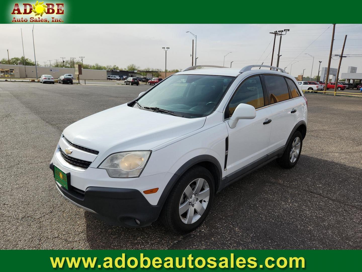 2012 Arctic Ice /Black Chevrolet Captiva Sport 2LS (3GNAL2EK3CS) with an Ecotec 2.4L I-4 gasoline direct injection, DOHC, variable valve control, regular unleaded, engine with 182HP engine, located at 4711 Ave Q, Lubbock, TX, 79412, (806) 687-2362, 33.551304, -101.855293 - Photo#0