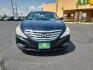 2011 Phantom Black Metallic /Black Leather Interior Hyundai Sonata Ltd PZEV (5NPEC4ACXBH) with an 2.4L DOHC 16-valve I4 GDI engine engine, located at 4711 Ave Q, Lubbock, TX, 79412, (806) 687-2362, 33.551304, -101.855293 - Photo#2