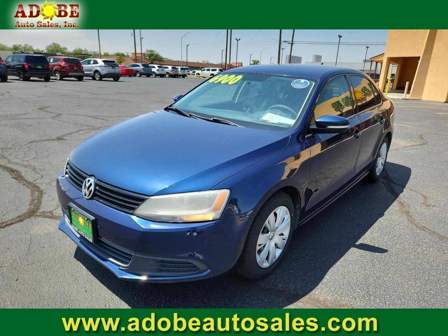 2014 Tempest Blue Metallic /Titan Black Volkswagen Jetta Sedan SE (3VWD17AJ9EM) with an Engine: 1.8L l-4 DOHC engine, located at 4711 Ave Q, Lubbock, TX, 79412, (806) 687-2362, 33.551304, -101.855293 - Photo#0