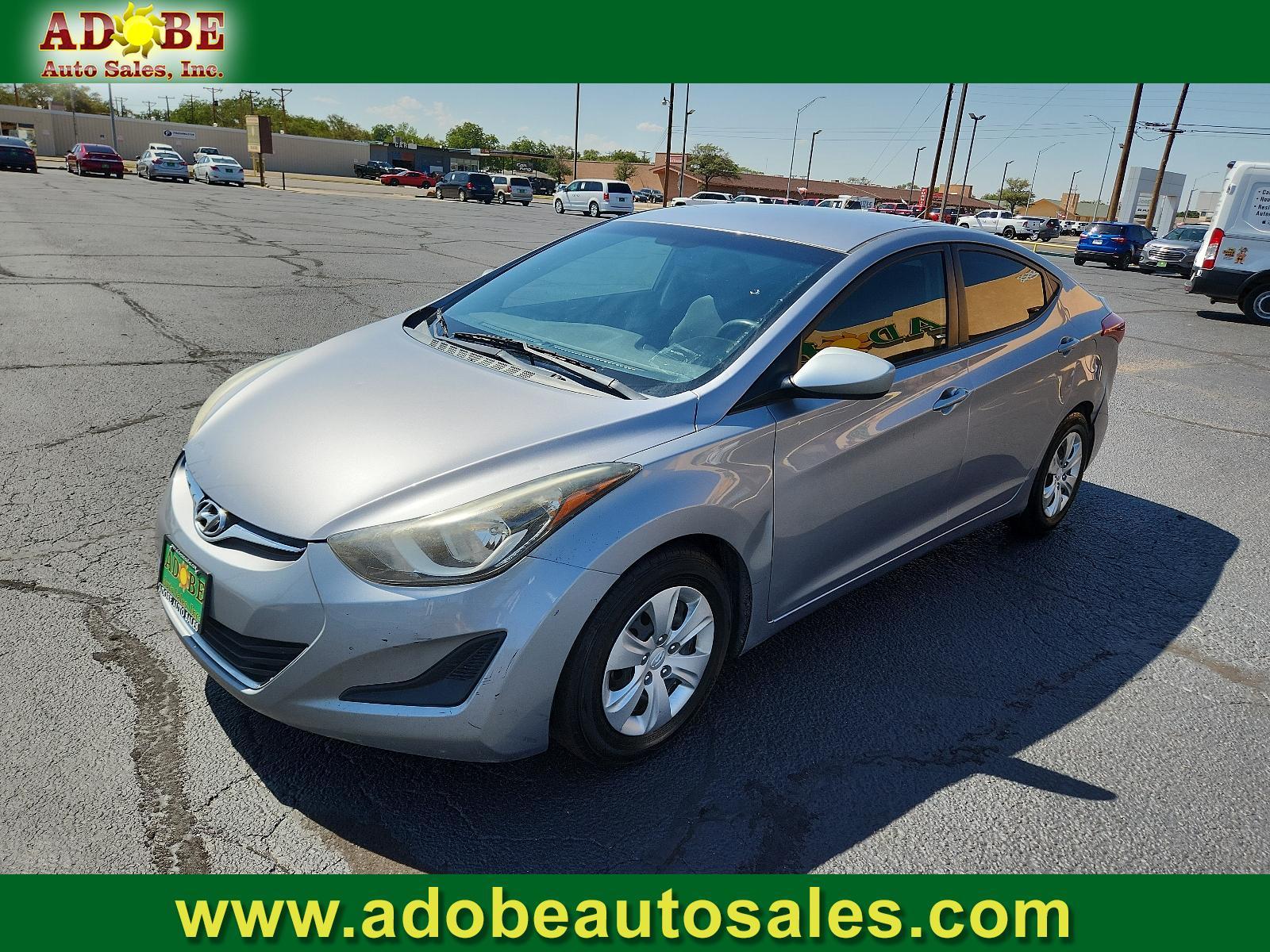 2016 Quartz White Pearl - W8 /Beige - YVF Hyundai Elantra SE (5NPDH4AE6GH) with an Engine:1.8L DOHC 16V 4-Cylinder D-CVVT MPI engine, located at 4711 Ave Q, Lubbock, TX, 79412, (806) 687-2362, 33.551304, -101.855293 - Photo #0