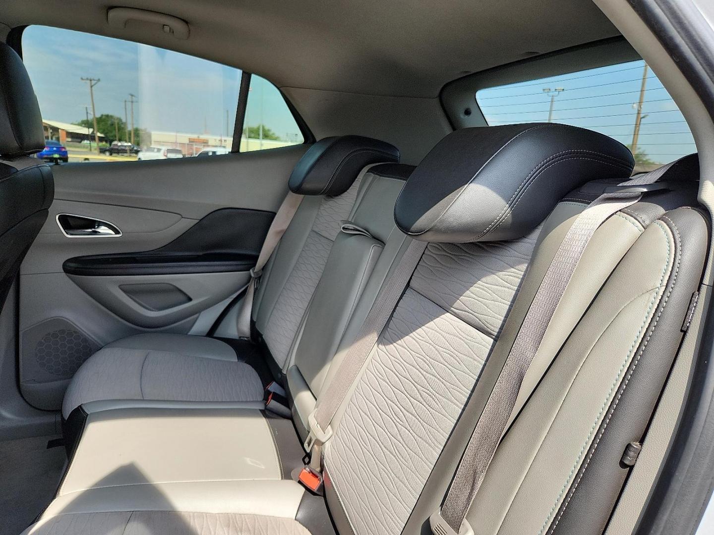 2015 Quicksilver Metallic - GAN /Titanium - AFO Buick Encore (KL4CJASB1FB) with an Ecotec 1.4L I-4 DOHC, variable valve control, intercooled turbo, regular unleaded, engine with 138HP engine, located at 4711 Ave Q, Lubbock, TX, 79412, (806) 687-2362, 33.551304, -101.855293 - Photo#11
