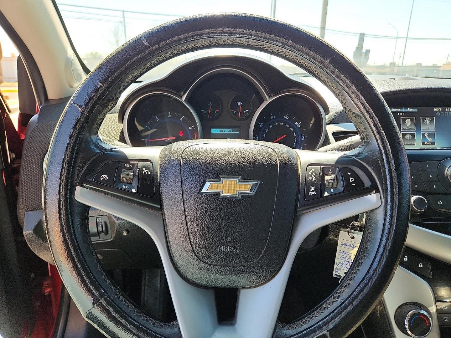 2014 RED /Jet Black - AFF Chevrolet Cruze 1LT Auto (1G1PC5SB5E7) with an ECOTEC 1.4L I-4 DOHC, VVT variable valve control, intercooled turbo, regular unleaded, engine with 138HP engine, located at 4711 Ave Q, Lubbock, TX, 79412, (806) 687-2362, 33.551304, -101.855293 - Photo#28