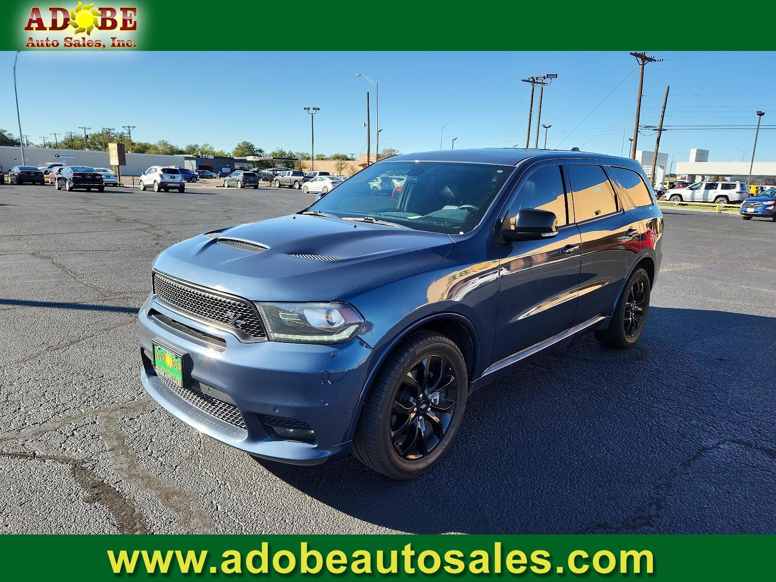 2019 Granite Metallic Clear Coat /Black, leather Dodge Durango R/T (1C4SDHCT5KC) with an ENGINE: 5.7L V8 HEMI MDS VVT engine, located at 4711 Ave Q, Lubbock, TX, 79412, (806) 687-2362, 33.551304, -101.855293 - Photo #0