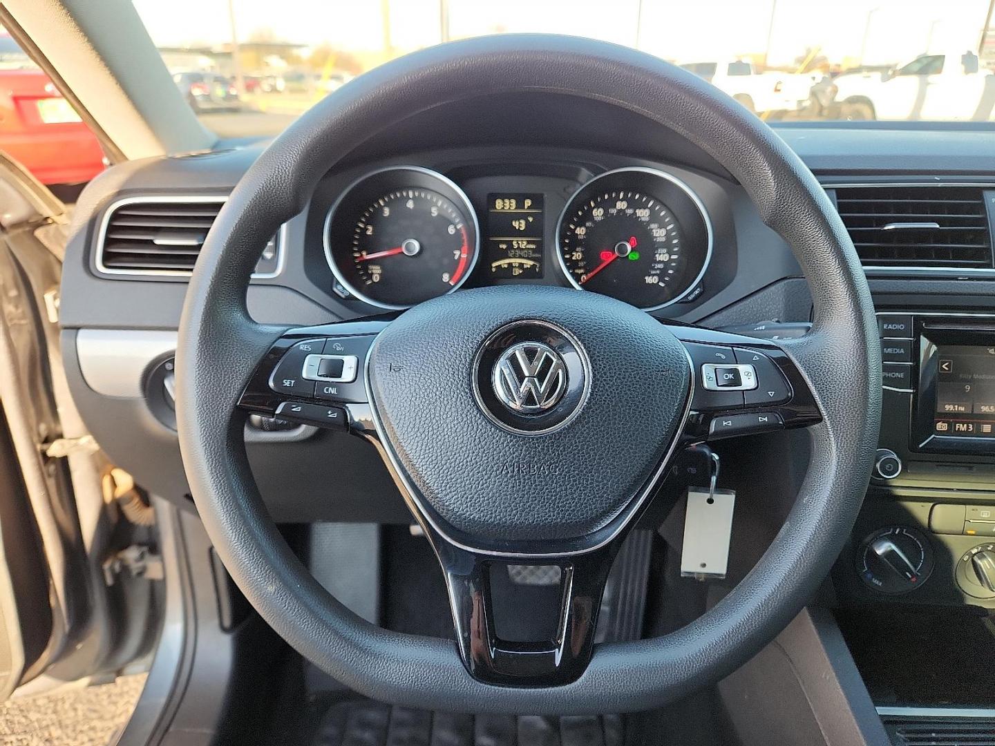 2017 GRAY Volkswagen Jetta 1.4T S (3VW2B7AJ5HM) with an 1.4L I-4 gasoline direct injection, DOHC, variable valve control, intercooled turbo, regular unleaded, engine with 150HP engine, located at 4711 Ave Q, Lubbock, TX, 79412, (806) 687-2362, 33.551304, -101.855293 - Photo#17