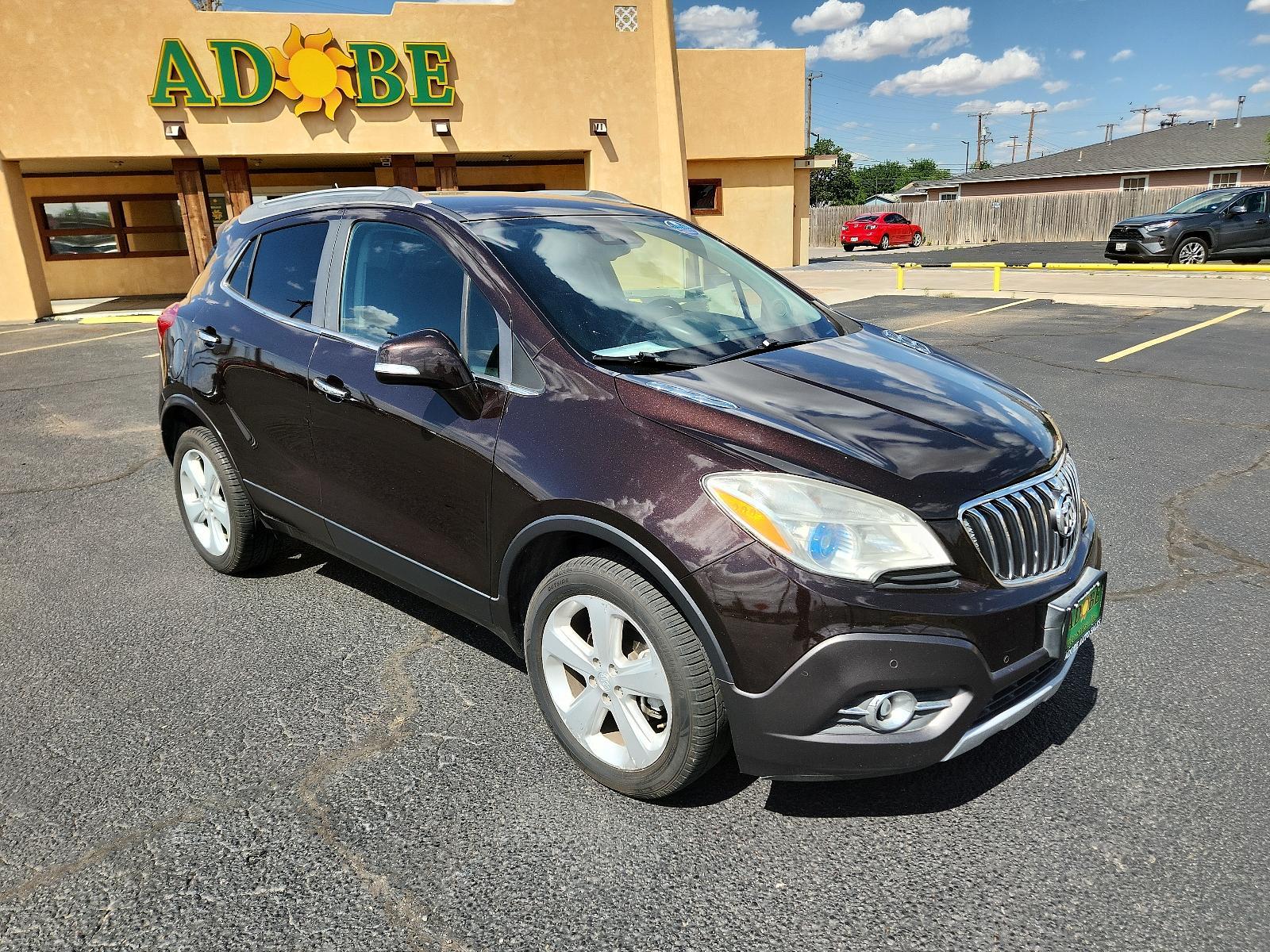 2015 Deep Espresso Brown Metallic/Dark Cocoa Ash /Ebony, leather Buick Encore Premium (KL4CJHSB0FB) with an ENGINE, ECOTEC TURBO 1.4L VARIABLE VALVE TIMING DOHC 4-CYLINDER SEQUENTIAL MFI engine, located at 4711 Ave Q, Lubbock, TX, 79412, (806) 687-2362, 33.551304, -101.855293 - Photo #6