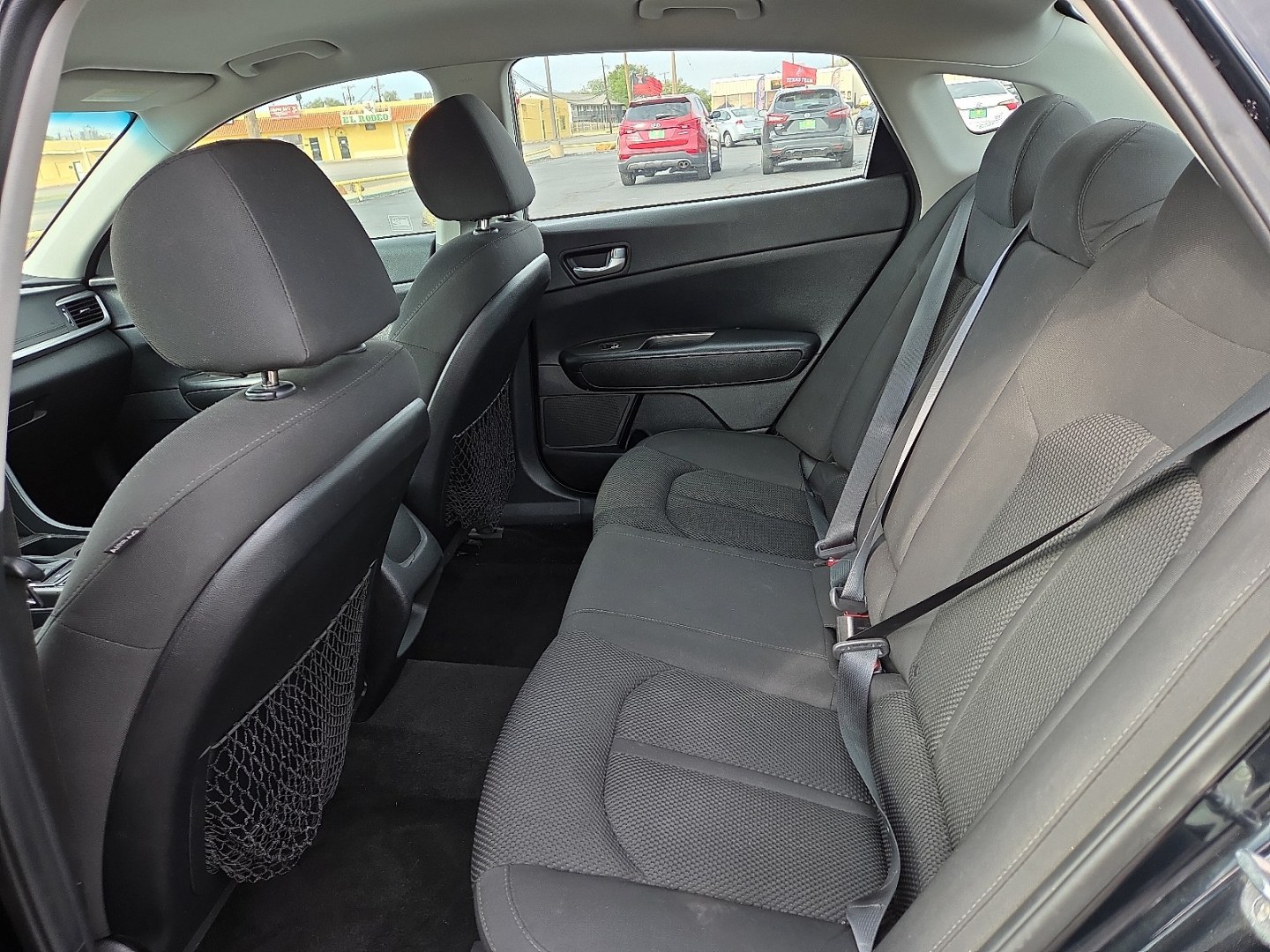 2019 Ebony Black - EB /Black - WK Kia Optima LX (5XXGT4L39KG) with an Theta II 2.4L I-4 direct injection, DOHC, D-CVVT variable valve control, regular gasoline, engine with 185HP engine, located at 4711 Ave Q, Lubbock, TX, 79412, (806) 687-2362, 33.551304, -101.855293- Photo#17