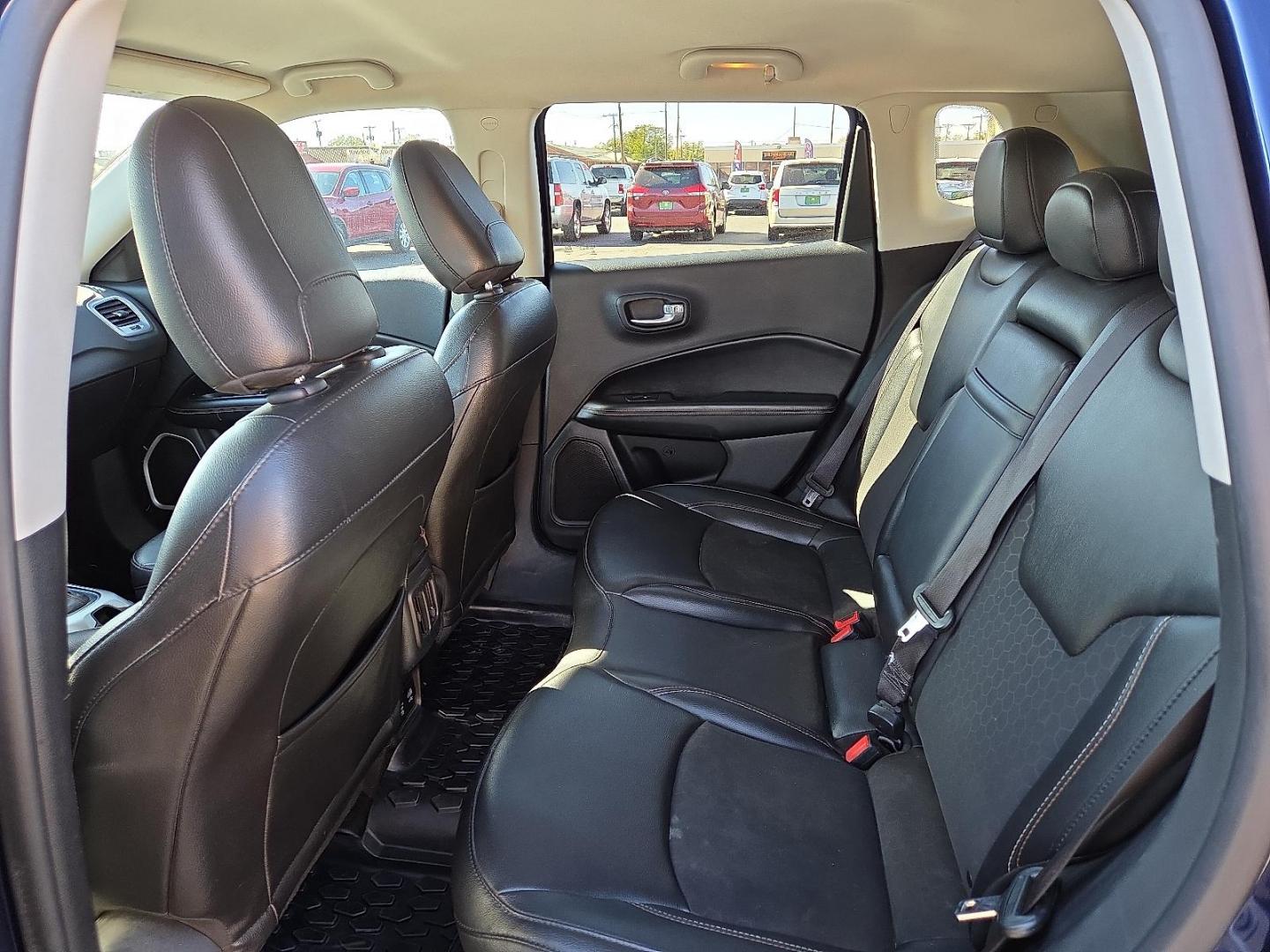 2019 Jazz Blue Pearlcoat - PBX /Black - X9 Jeep Compass Latitude FWD (3C4NJCBBXKT) with an 2.4L I-4 variable valve control, regular unleaded, engine with 180HP engine, located at 4711 Ave Q, Lubbock, TX, 79412, (806) 687-2362, 33.551304, -101.855293 - Photo#16