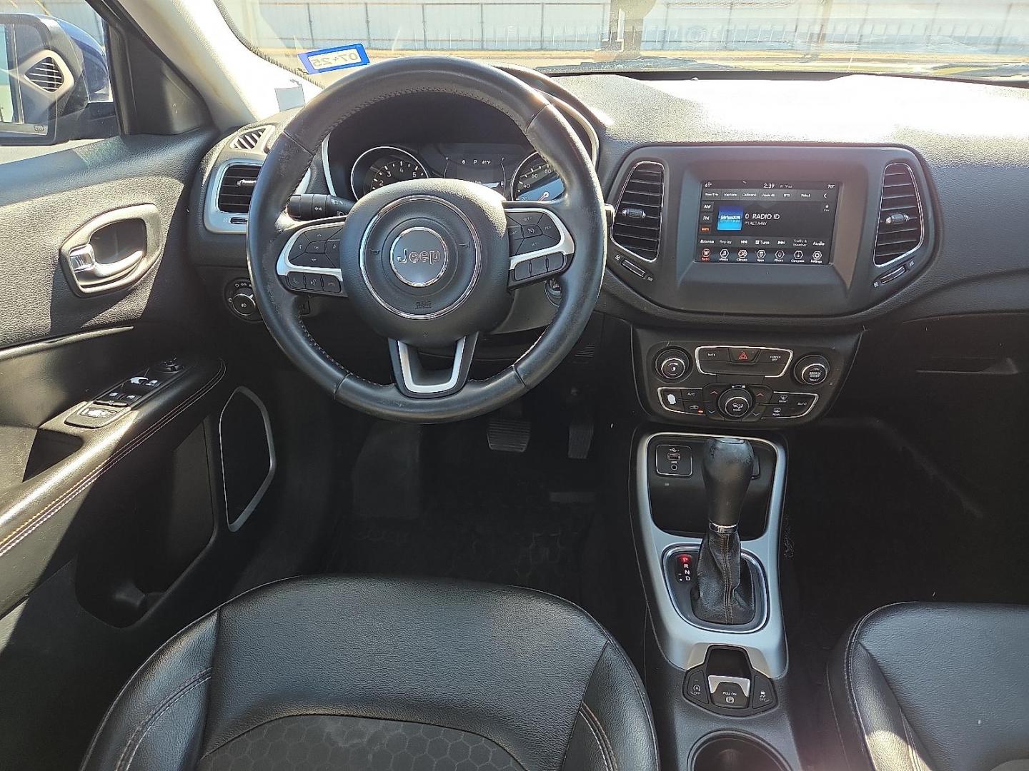 2019 Jazz Blue Pearlcoat - PBX /Black - X9 Jeep Compass Latitude FWD (3C4NJCBBXKT) with an 2.4L I-4 variable valve control, regular unleaded, engine with 180HP engine, located at 4711 Ave Q, Lubbock, TX, 79412, (806) 687-2362, 33.551304, -101.855293 - Photo#17