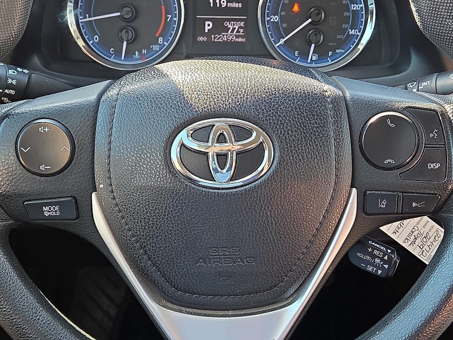 2019 Super White - 040 /Black - 21 Toyota Corolla LE (2T1BURHE5KC) with an 1.8L I-4 DOHC, VVT-i variable valve control, regular gasoline, engine with 132HP engine, located at 4711 Ave Q, Lubbock, TX, 79412, (806) 687-2362, 33.551304, -101.855293- Photo#29