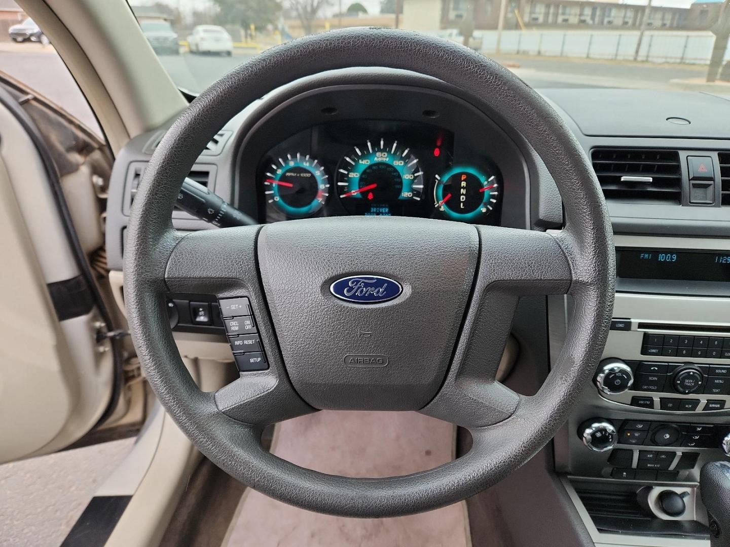 2010 WHITE Ford Fusion S (3FAHP0GA5AR) with an 2.5L 16V I4 DURATEC ENGINE engine, located at 4711 Ave Q, Lubbock, TX, 79412, (806) 687-2362, 33.551304, -101.855293 - Photo#16