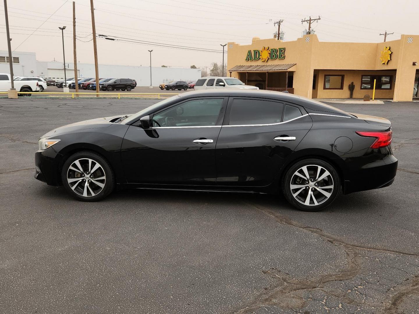 2017 BLACK Nissan Maxima S (1N4AA6AP5HC) with an Engine: 3.5L DOHC 24-Valve V6 engine, located at 4711 Ave Q, Lubbock, TX, 79412, (806) 687-2362, 33.551304, -101.855293 - Photo#1