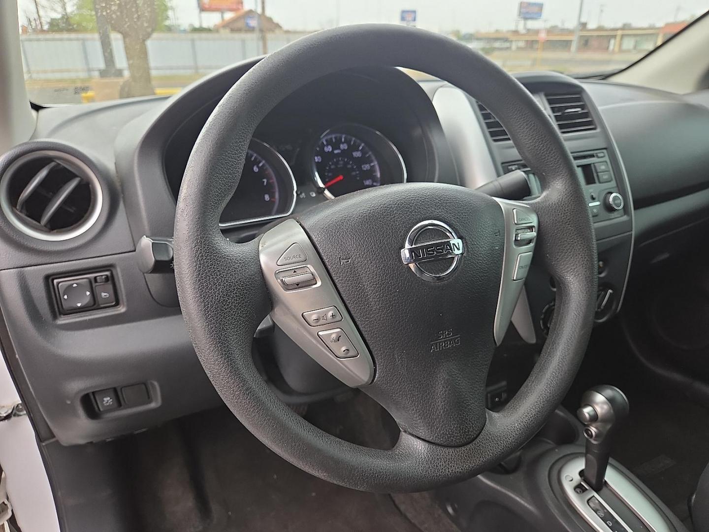 2017 Fresh Powder - QM1 /Charcoal - G Nissan Versa 1.6 S+ (3N1CN7AP7HL) with an 1.6L I-4 DOHC, variable valve control, regular unleaded, engine with 109HP engine, located at 4711 Ave Q, Lubbock, TX, 79412, (806) 687-2362, 33.551304, -101.855293 - Photo#22