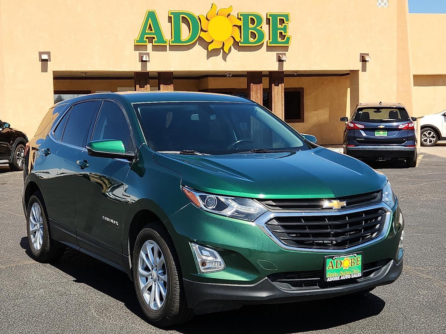 2019 GREEN /Jet Black - H1T Chevrolet Equinox LT (2GNAXKEV0K6) with an 1.5L I-4 gasoline direct injection, DOHC, VVT variable valve control, intercooled turbo, regular unleaded, engine with 170HP engine, located at 4711 Ave Q, Lubbock, TX, 79412, (806) 687-2362, 33.551304, -101.855293 - Photo#1