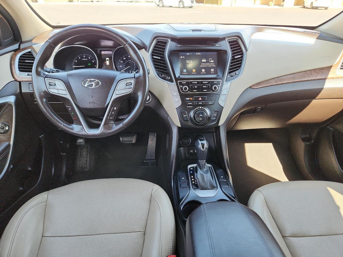 2018 Twilight Black Hyundai Santa Fe Sport 2.0T (5XYZU4LA5JG) with an Engine: 2.0L Turbo-GDI DOHC 16-Valve I4 engine, located at 4711 Ave Q, Lubbock, TX, 79412, (806) 687-2362, 33.551304, -101.855293 - Photo#9