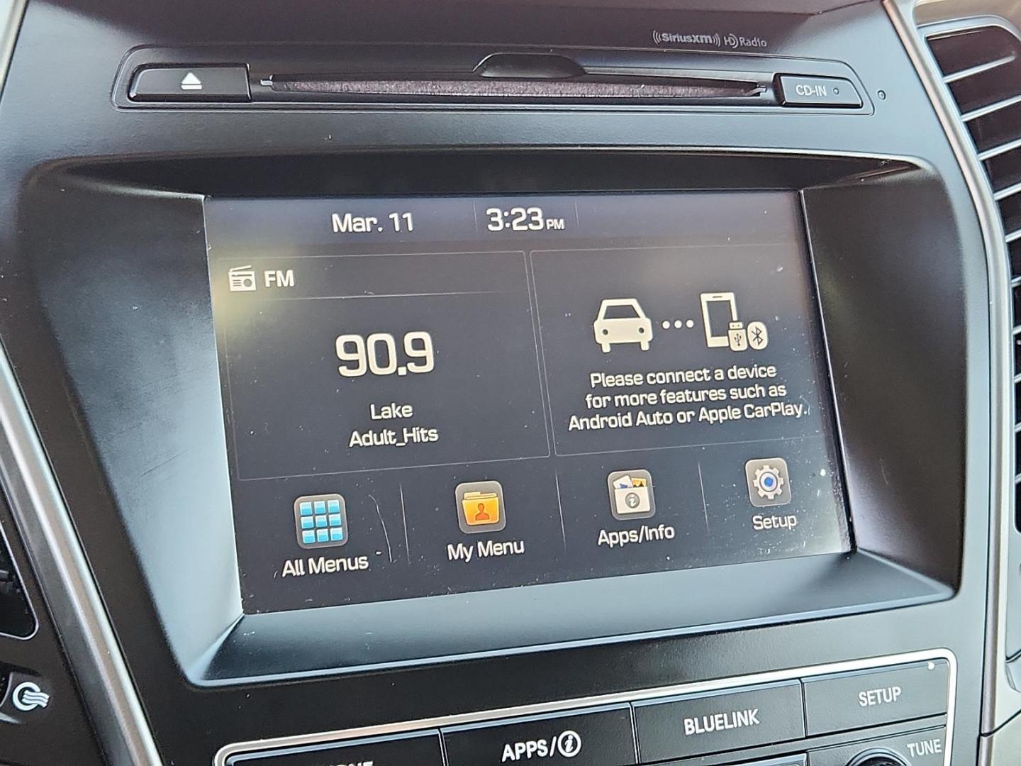 2018 Twilight Black Hyundai Santa Fe Sport 2.0T (5XYZU4LA5JG) with an Engine: 2.0L Turbo-GDI DOHC 16-Valve I4 engine, located at 4711 Ave Q, Lubbock, TX, 79412, (806) 687-2362, 33.551304, -101.855293 - Photo#14