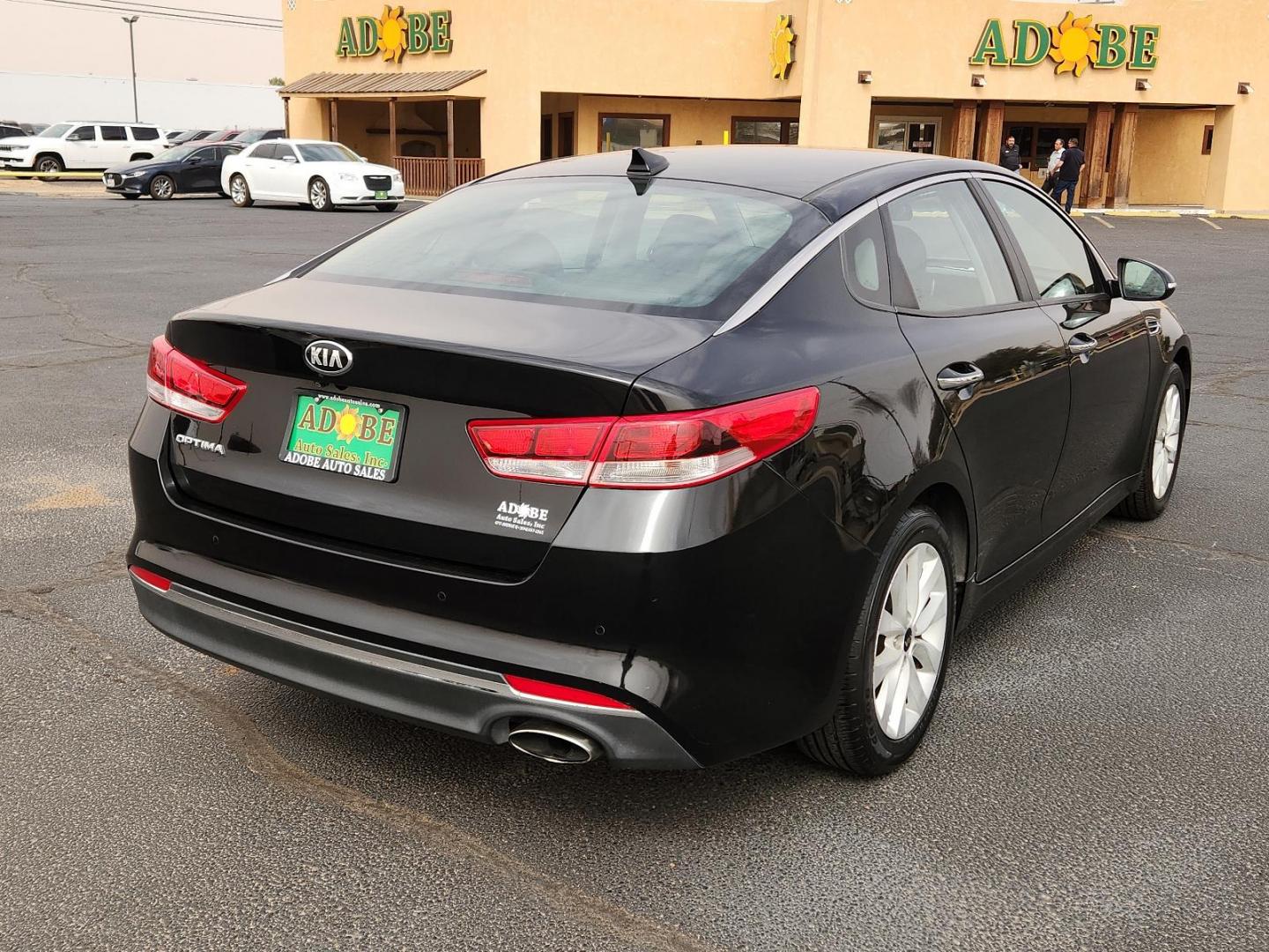 2018 Aurora Black - ABP /Black - WK Kia Optima LX (5XXGT4L30JG) with an Engine: 2.4L DOHC I4 GDI engine, located at 4711 Ave Q, Lubbock, TX, 79412, (806) 687-2362, 33.551304, -101.855293 - Photo#3
