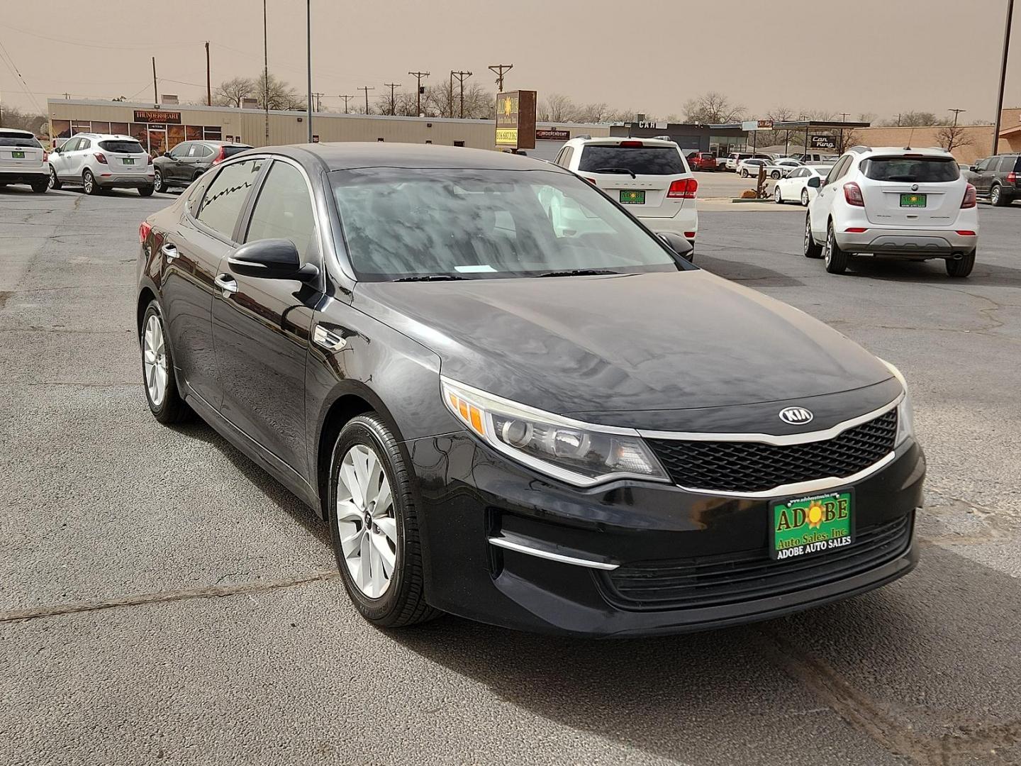 2018 Aurora Black - ABP /Black - WK Kia Optima LX (5XXGT4L30JG) with an Engine: 2.4L DOHC I4 GDI engine, located at 4711 Ave Q, Lubbock, TX, 79412, (806) 687-2362, 33.551304, -101.855293 - Photo#5
