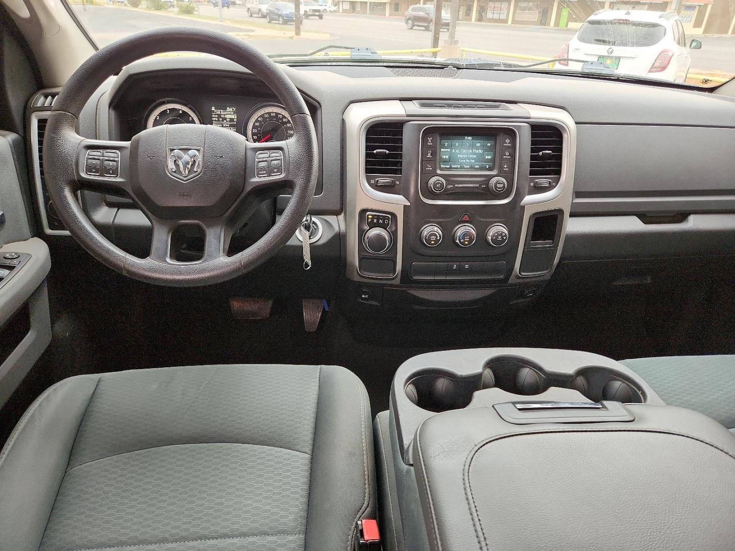 2017 Bright White Clearcoat - PW7 /Diesel Gray/Black - M9X8 Ram 1500 SLT (1C6RR6GG3HS) with an ENGINE: 3.6L V6 24V VVT engine, located at 4711 Ave Q, Lubbock, TX, 79412, (806) 687-2362, 33.551304, -101.855293 - Photo#9