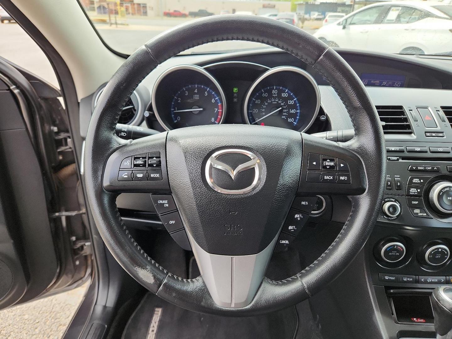 2013 Graphite Mica - 38R /Black - BU4 Mazda Mazda3 i Touring (JM1BL1V85D1) with an 2.0L DOHC 16-valve SKYACTIV-G I4 engine -inc: variable valve timing (VVT) engine, located at 4711 Ave Q, Lubbock, TX, 79412, (806) 687-2362, 33.551304, -101.855293 - Photo#16