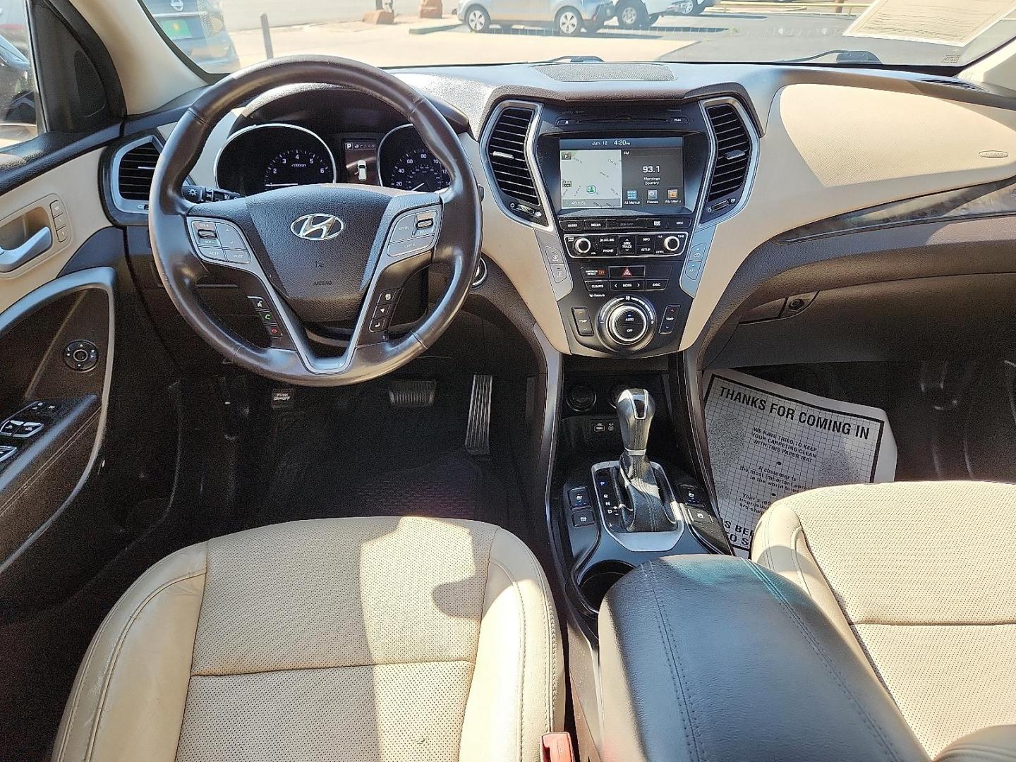 2017 Marlin Blue - W7U /Beige - VYN Hyundai Santa Fe Sport 2.0T Ultimate (5NMZW4LA7HH) with an Engine: 2.0L Turbo-GDI DOHC 16-Valve I4 engine, located at 4711 Ave Q, Lubbock, TX, 79412, (806) 687-2362, 33.551304, -101.855293 - Photo#9