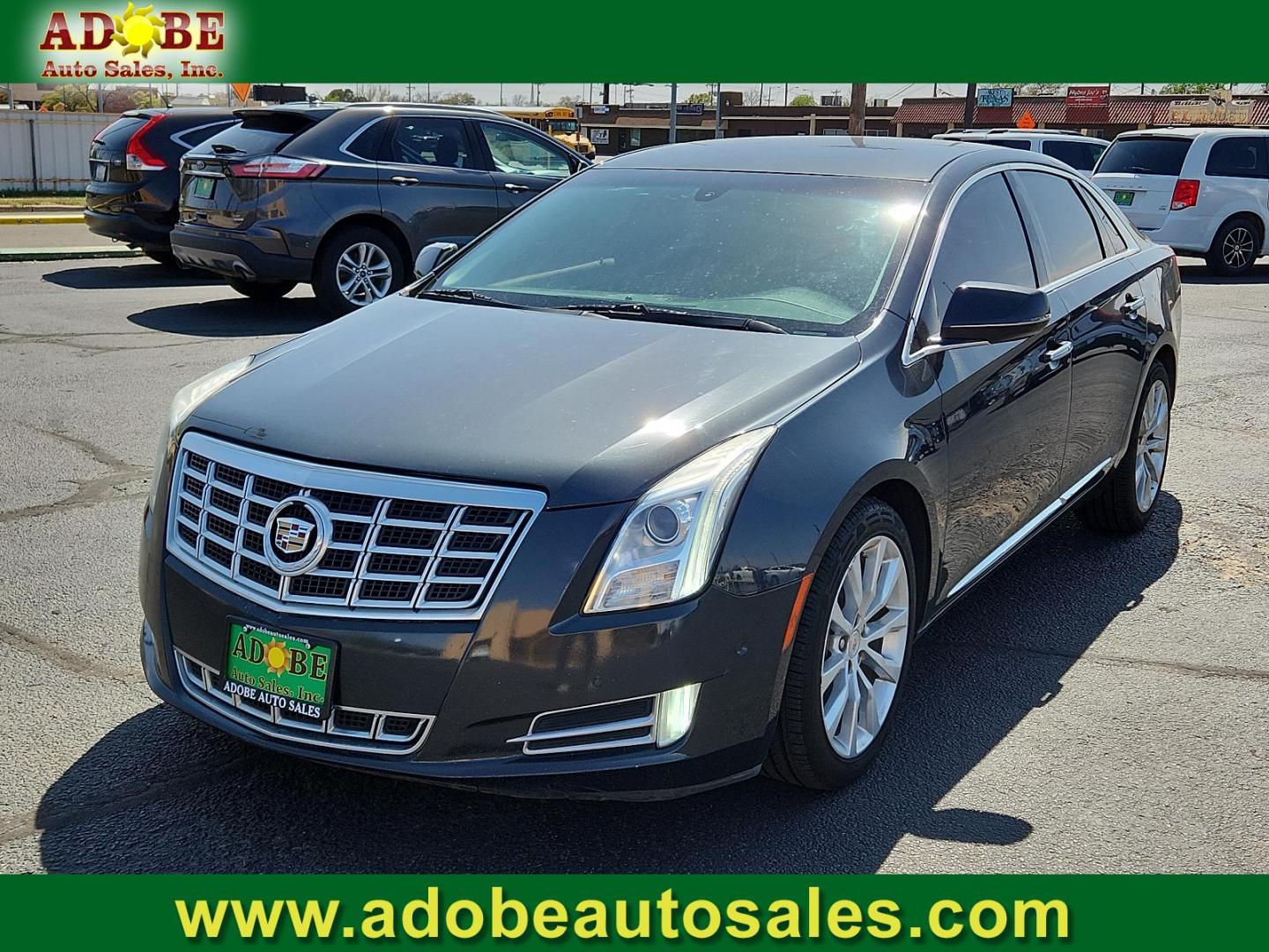 2015 Graphite Metallic - GLJ /Jet Black - AFC Cadillac XTS Luxury (2G61M5S33F9) with an ENGINE, 3.6L SIDI DOHC V6 VVT engine, located at 4711 Ave Q, Lubbock, TX, 79412, (806) 687-2362, 33.551304, -101.855293 - Photo#0