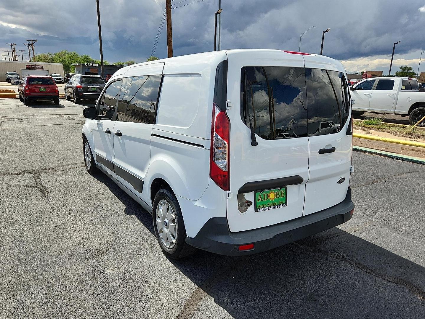 2015 Frozen White Ford Transit Connect XLT (NM0LS7F70F1) with an Duratec 2.5L I-4 DOHC, iVCT variable valve control, regular unleaded, engine with 169HP engine, located at 4711 Ave Q, Lubbock, TX, 79412, (806) 687-2362, 33.551304, -101.855293 - Photo#2