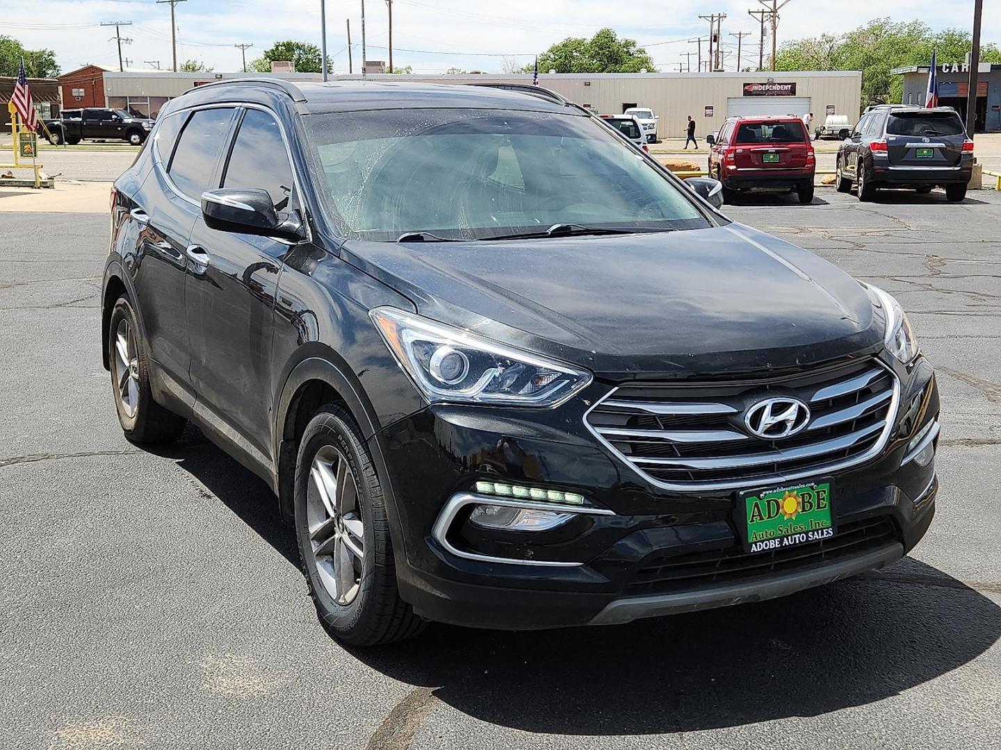 2018 Twilight Black - S3B /Gray - VFG Hyundai Santa Fe Sport 2.4L (5NMZU3LB5JH) with an Theta II 2.4L I-4 gasoline direct injection, DOHC, D-CVVT variable valve control, regular unleaded, engine with 185HP engine, located at 4711 Ave Q, Lubbock, TX, 79412, (806) 687-2362, 33.551304, -101.855293 - Photo#5