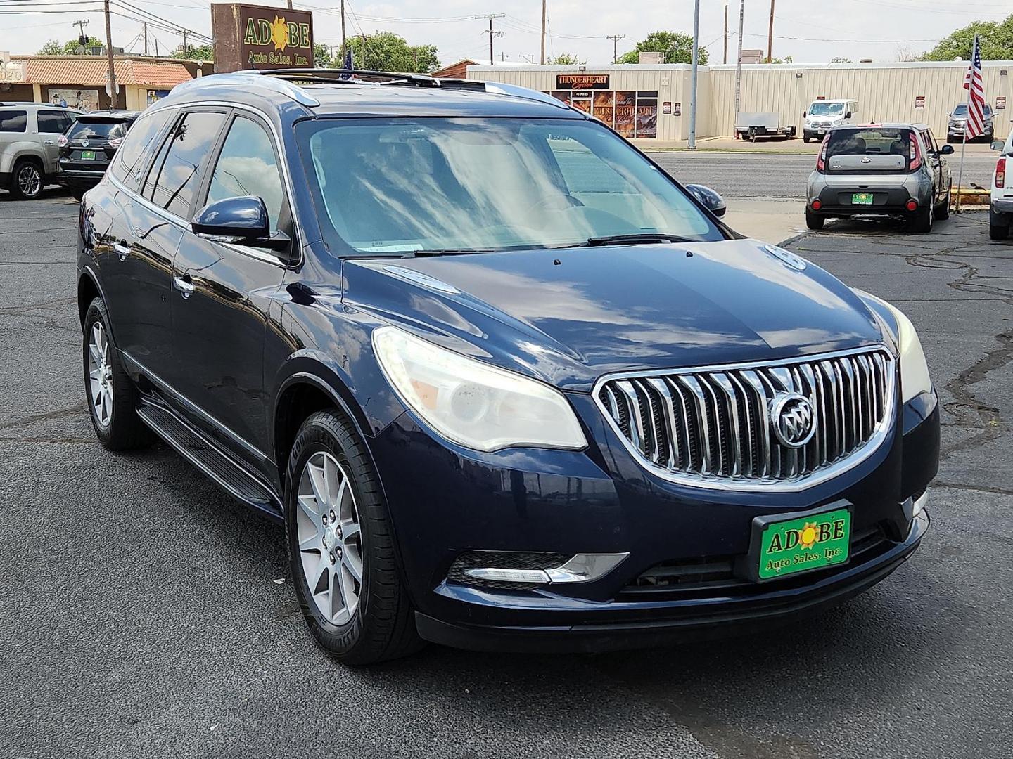 2015 Dark Sapphire Blue Metallic Buick Enclave Leather (5GAKRBKD6FJ) with an 3.6L V-6 gasoline direct injection, DOHC, variable valve control, regular unleaded, engine with 288HP engine, located at 4711 Ave Q, Lubbock, TX, 79412, (806) 687-2362, 33.551304, -101.855293 - Photo#5