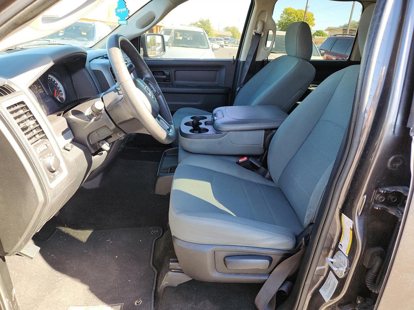 2015 GRAY Ram 1500 Tradesman (3C6RR6KT3FG) with an HEMI 5.7L V-8 variable valve control, regular unleaded, engine with cylinder deactivation and 395HP engine, located at 4711 Ave Q, Lubbock, TX, 79412, (806) 687-2362, 33.551304, -101.855293 - Photo#10