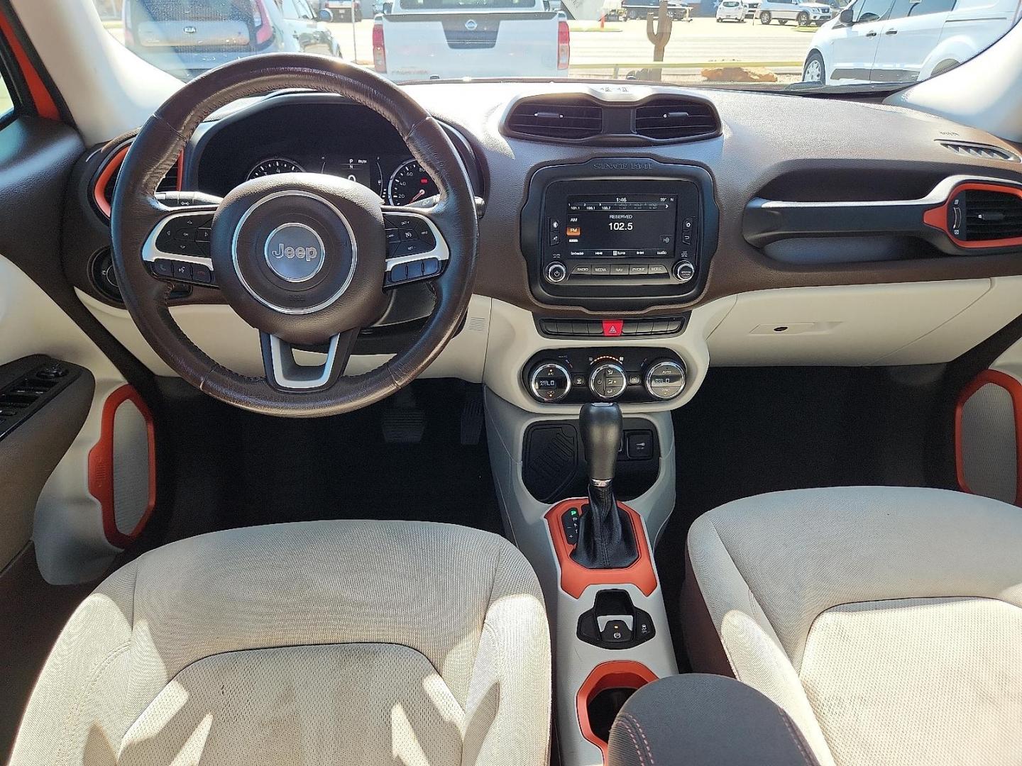 2015 Omaha Orange Jeep Renegade Latitude (ZACCJABT4FP) with an MultiAir2 Tigershark 2.4L I-4 variable valve control, regular unleaded, engine with 180HP engine, located at 4711 Ave Q, Lubbock, TX, 79412, (806) 687-2362, 33.551304, -101.855293 - Photo#9