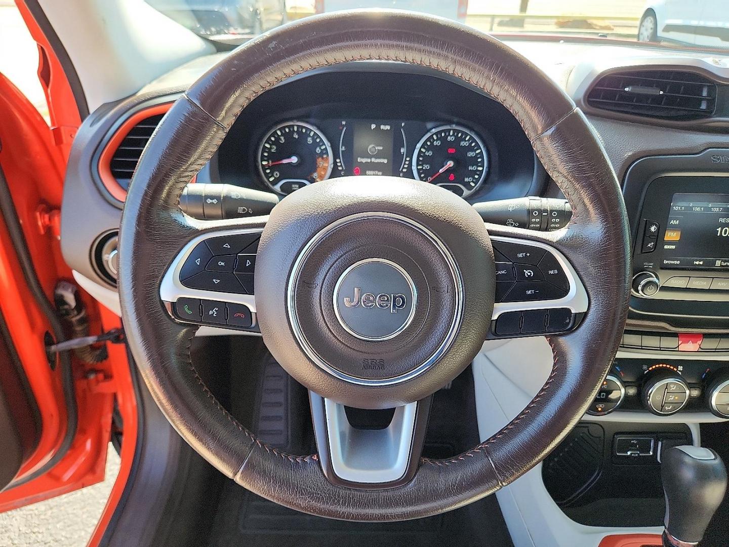 2015 Omaha Orange Jeep Renegade Latitude (ZACCJABT4FP) with an MultiAir2 Tigershark 2.4L I-4 variable valve control, regular unleaded, engine with 180HP engine, located at 4711 Ave Q, Lubbock, TX, 79412, (806) 687-2362, 33.551304, -101.855293 - Photo#16