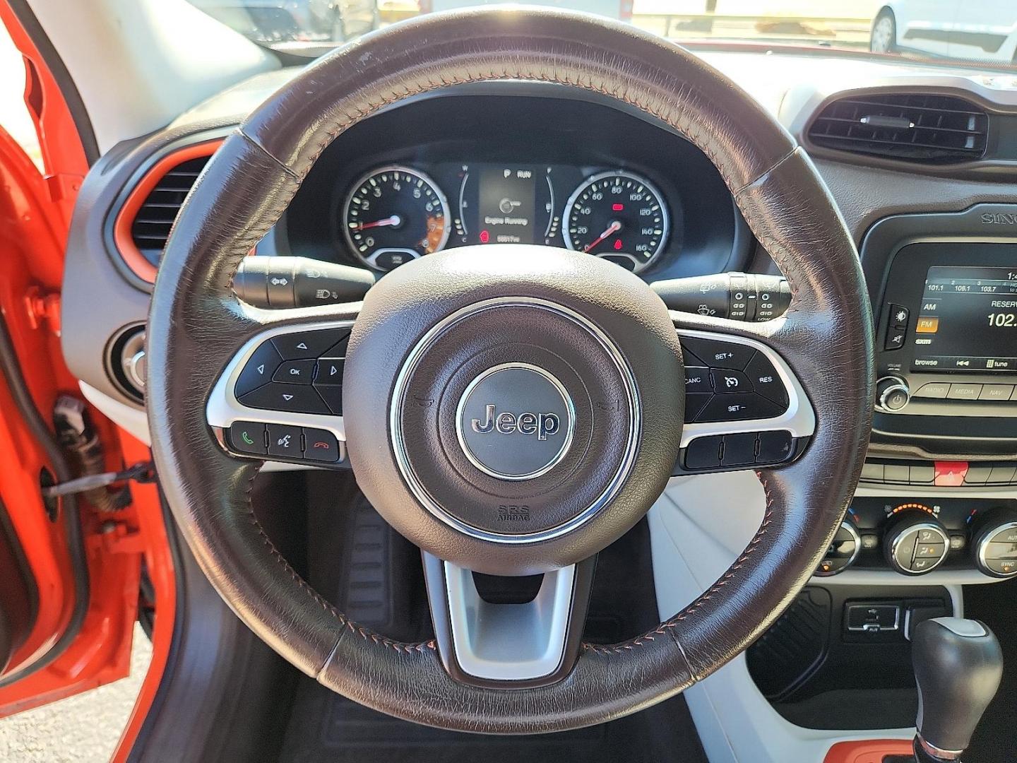 2015 Omaha Orange Jeep Renegade Latitude (ZACCJABT4FP) with an MultiAir2 Tigershark 2.4L I-4 variable valve control, regular unleaded, engine with 180HP engine, located at 4711 Ave Q, Lubbock, TX, 79412, (806) 687-2362, 33.551304, -101.855293 - Photo#18