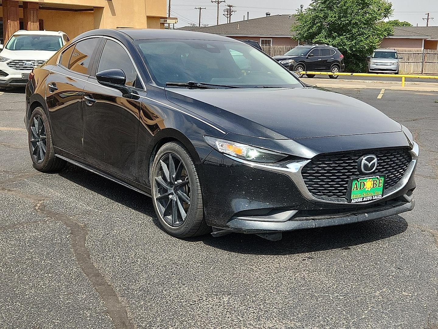 2020 BLACK /Black - BY3 Mazda Mazda3 Sedan Select Package (3MZBPBCM8LM) with an SKYACTIV-G 2.5L I-4 gasoline direct injection, DOHC, variable valve control, regular unleaded, engine with cylinder deactivation and 186HP engine, located at 4711 Ave Q, Lubbock, TX, 79412, (806) 687-2362, 33.551304, -101.855293 - Photo#5