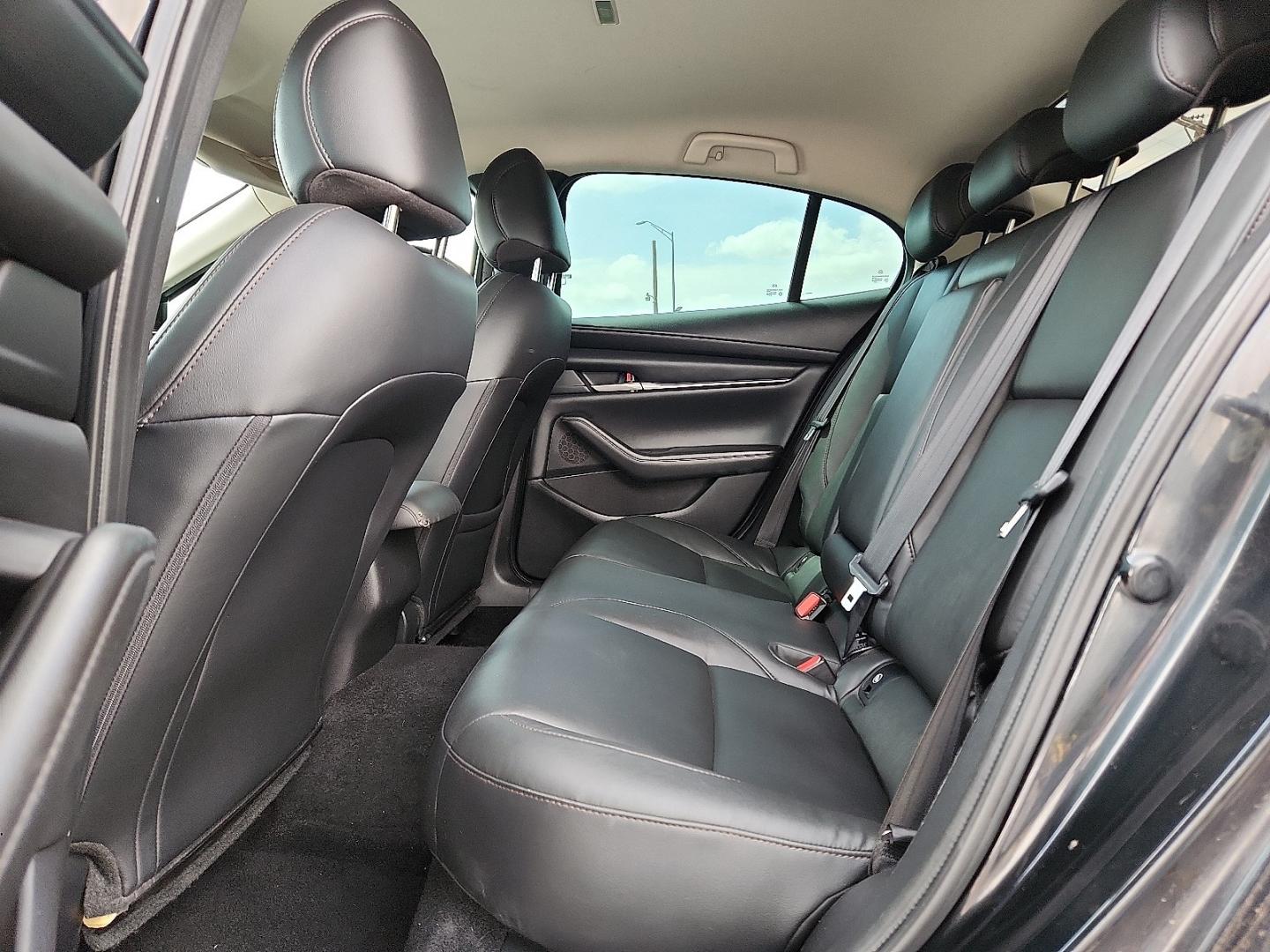 2020 BLACK /Black - BY3 Mazda Mazda3 Sedan Select Package (3MZBPBCM8LM) with an SKYACTIV-G 2.5L I-4 gasoline direct injection, DOHC, variable valve control, regular unleaded, engine with cylinder deactivation and 186HP engine, located at 4711 Ave Q, Lubbock, TX, 79412, (806) 687-2362, 33.551304, -101.855293 - Photo#10
