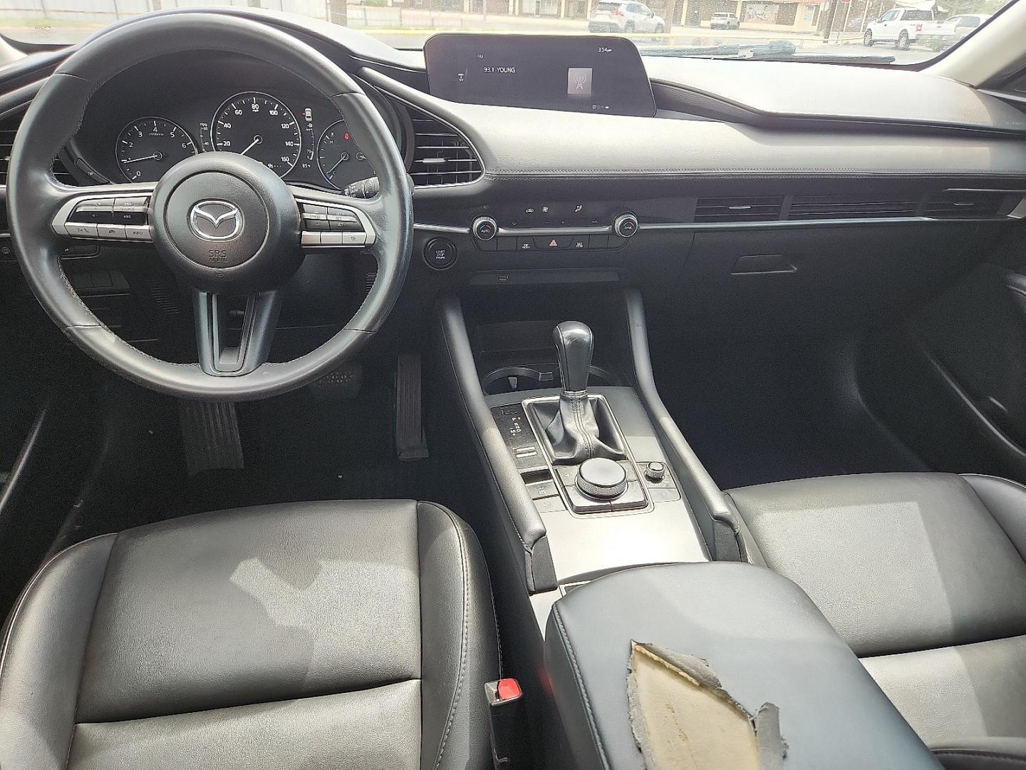 2020 BLACK /Black - BY3 Mazda Mazda3 Sedan Select Package (3MZBPBCM8LM) with an SKYACTIV-G 2.5L I-4 gasoline direct injection, DOHC, variable valve control, regular unleaded, engine with cylinder deactivation and 186HP engine, located at 4711 Ave Q, Lubbock, TX, 79412, (806) 687-2362, 33.551304, -101.855293 - Photo#14