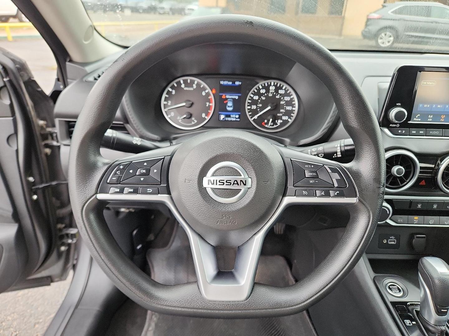 2021 Gun Metallic - KAD /Charcoal - G Nissan Sentra S Xtronic CVT (3N1AB8BV5MY) with an 2L I-4 gasoline direct injection, DOHC, variable valve control, regular unleaded, engine with 149HP engine, located at 4711 Ave Q, Lubbock, TX, 79412, (806) 687-2362, 33.551304, -101.855293 - Photo#16