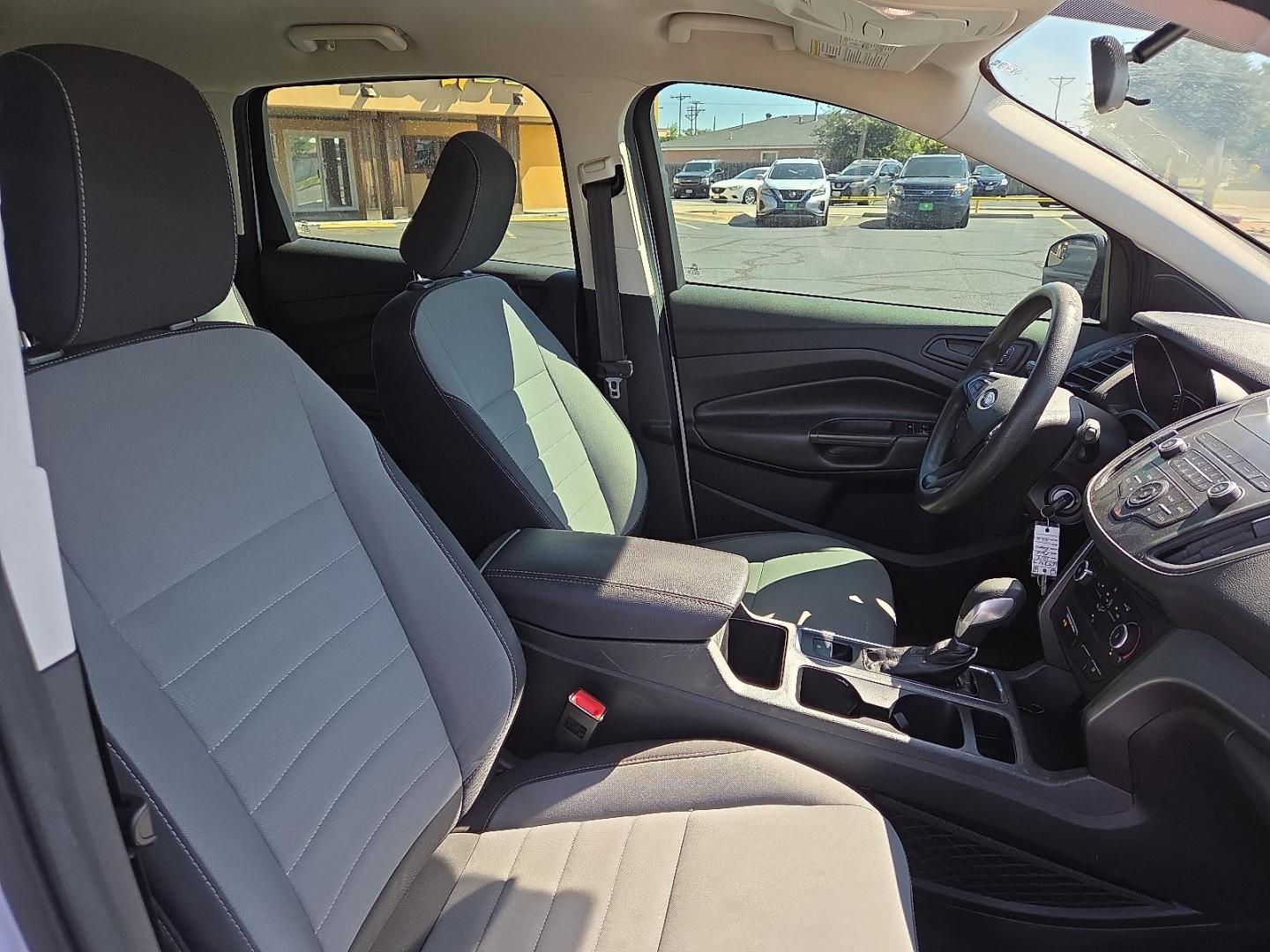 2019 Oxford White - YZ /Chromite Gray/Charcoal Black - 7B Ford Escape S (1FMCU0F71KU) with an Duratec 2.5L I-4 DOHC, iVCT variable valve control, regular unleaded, engine with 168HP engine, located at 4711 Ave Q, Lubbock, TX, 79412, (806) 687-2362, 33.551304, -101.855293 - Photo#11