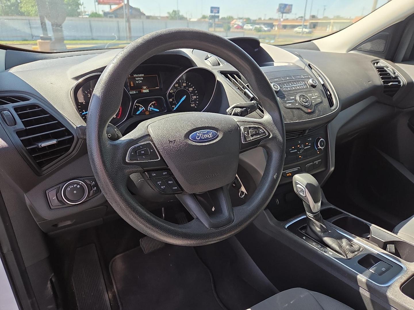 2019 Oxford White - YZ /Chromite Gray/Charcoal Black - 7B Ford Escape S (1FMCU0F71KU) with an Duratec 2.5L I-4 DOHC, iVCT variable valve control, regular unleaded, engine with 168HP engine, located at 4711 Ave Q, Lubbock, TX, 79412, (806) 687-2362, 33.551304, -101.855293 - Photo#21