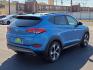 2016 Caribbean Blue - R5U /Black - TRY Hyundai Tucson Limited (KM8J33A21GU) with an 1.6L I-4 direct injection, DOHC, variable valve control, intercooled turbo, regular gasoline, engine with 175HP engine, located at 4711 Ave Q, Lubbock, TX, 79412, (806) 687-2362, 33.551304, -101.855293- Photo#4