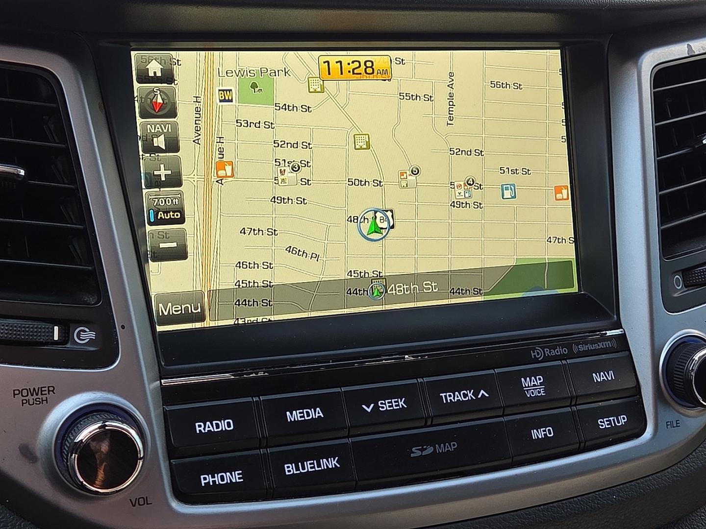 2016 Caribbean Blue - R5U /Black - TRY Hyundai Tucson Limited (KM8J33A21GU) with an 1.6L I-4 direct injection, DOHC, variable valve control, intercooled turbo, regular gasoline, engine with 175HP engine, located at 4711 Ave Q, Lubbock, TX, 79412, (806) 687-2362, 33.551304, -101.855293- Photo#24