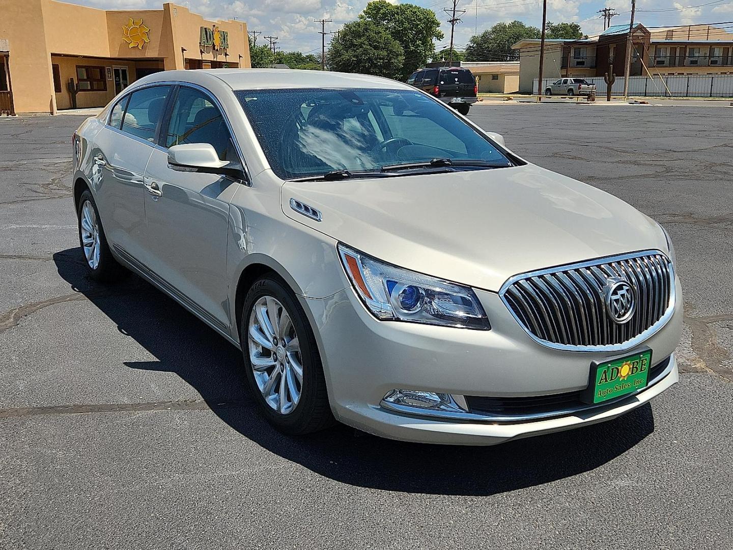 2014 GOLD Buick LaCrosse Leather Group (1G4GB5G37EF) with an 3.6L V-6 gasoline direct injection, DOHC, variable valve control, regular unleaded, engine with 304HP engine, located at 4711 Ave Q, Lubbock, TX, 79412, (806) 687-2362, 33.551304, -101.855293 - Photo#5