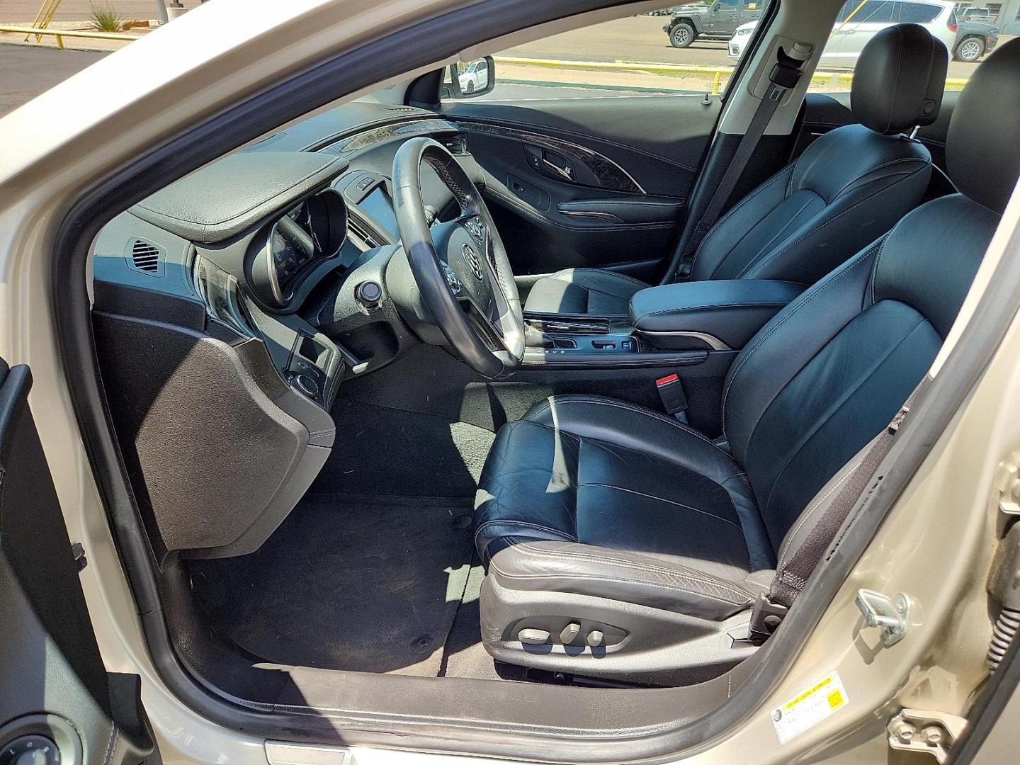 2014 GOLD Buick LaCrosse Leather Group (1G4GB5G37EF) with an 3.6L V-6 gasoline direct injection, DOHC, variable valve control, regular unleaded, engine with 304HP engine, located at 4711 Ave Q, Lubbock, TX, 79412, (806) 687-2362, 33.551304, -101.855293 - Photo#9