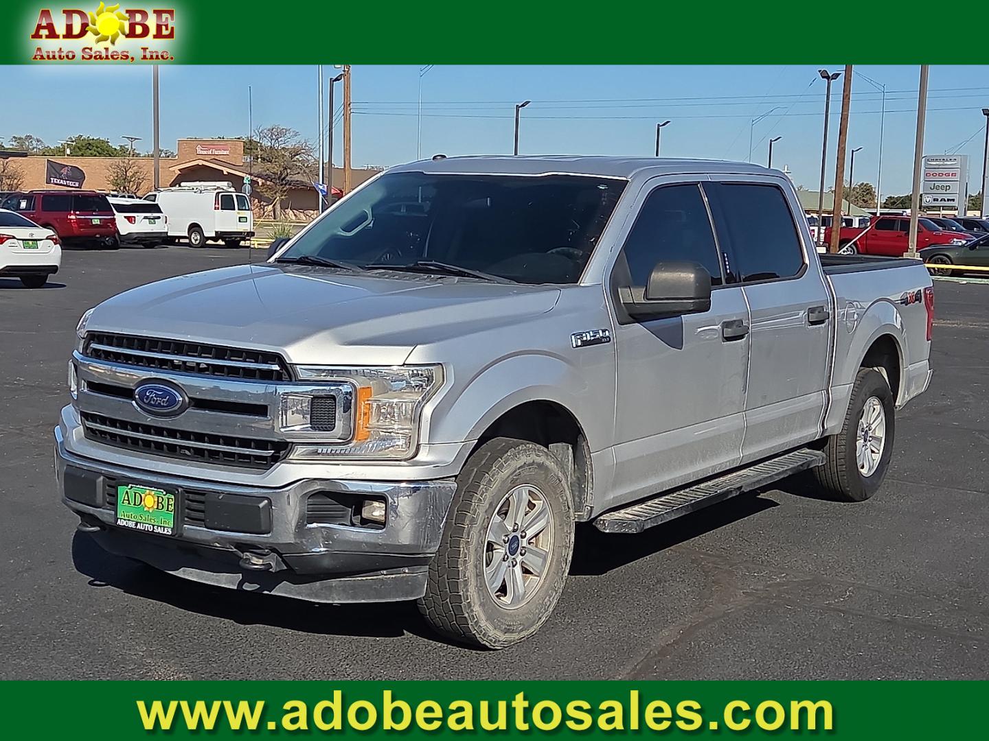 2018 Ingot Silver Metallic - UX /Medium Earth Gray - MG Ford F-150 XLT (1FTEW1EB6JF) with an 3.3L V-6 port/direct injection, DOHC, Ti-VCT variable valve control, regular gasoline, engine with 290HP engine, located at 4711 Ave Q, Lubbock, TX, 79412, (806) 687-2362, 33.551304, -101.855293- Photo#0