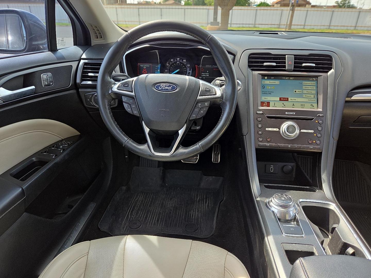 2018 Magnetic Metallic - J7 /Medium Soft Ceramic - CM Ford Fusion Titanium (3FA6P0D98JR) with an EcoBoost 2L I-4 gasoline direct injection, DOHC, variable valve control, intercooled turbo, regular unleaded, engine with 231HP engine, located at 4711 Ave Q, Lubbock, TX, 79412, (806) 687-2362, 33.551304, -101.855293 - Photo#19