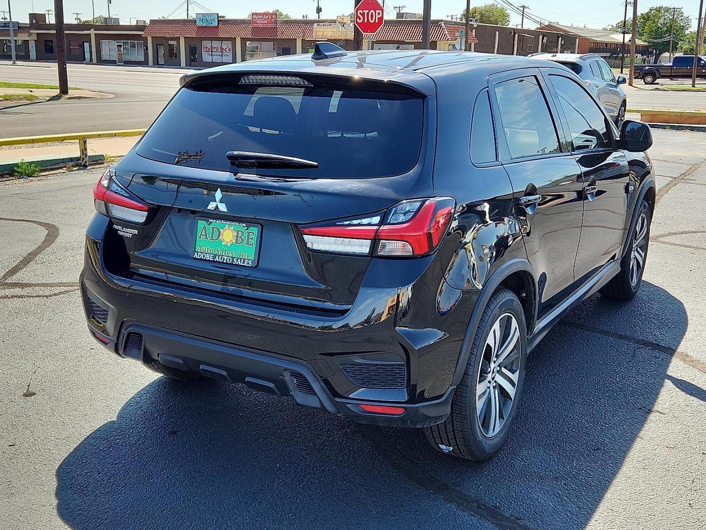 2020 BLACK Mitsubishi Outlander Sport 2.0 ES (JA4AP3AU3LU) with an 2L I-4 DOHC, MIVEC variable valve control, regular unleaded, engine with 148HP engine, located at 4711 Ave Q, Lubbock, TX, 79412, (806) 687-2362, 33.551304, -101.855293 - Photo#3