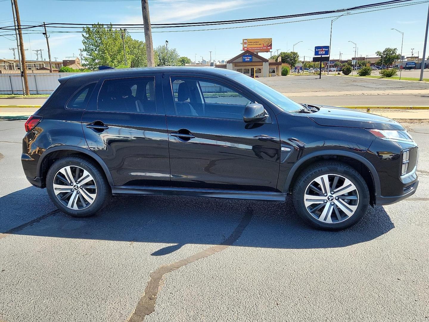 2020 BLACK Mitsubishi Outlander Sport 2.0 ES (JA4AP3AU3LU) with an 2L I-4 DOHC, MIVEC variable valve control, regular unleaded, engine with 148HP engine, located at 4711 Ave Q, Lubbock, TX, 79412, (806) 687-2362, 33.551304, -101.855293 - Photo#4