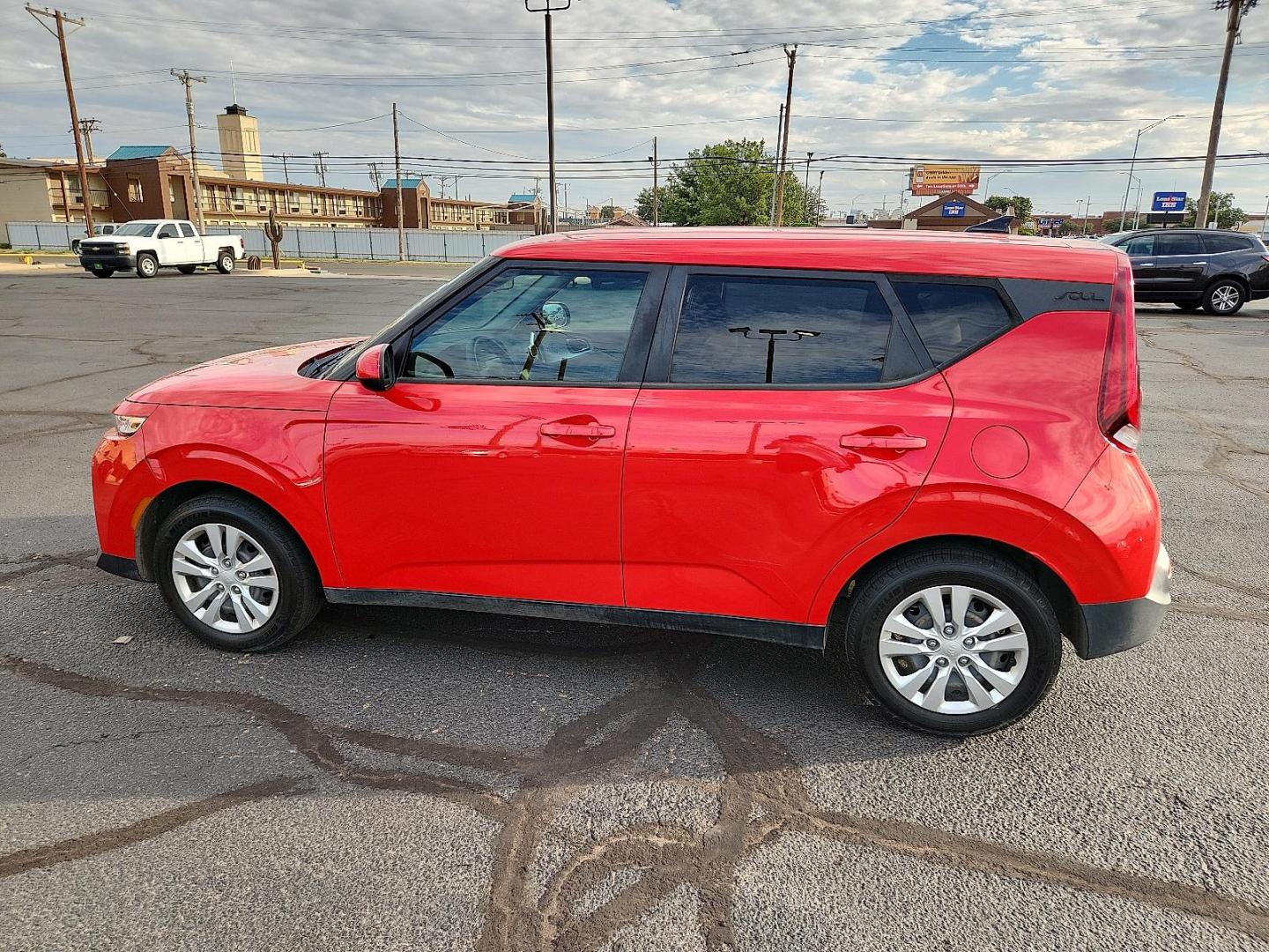 2020 Red Kia Soul LX (KNDJ23AUXL7) with an 2L I-4 DOHC, D-CVVT variable valve control, regular unleaded, engine with 147HP engine, located at 4711 Ave Q, Lubbock, TX, 79412, (806) 687-2362, 33.551304, -101.855293 - Photo#1