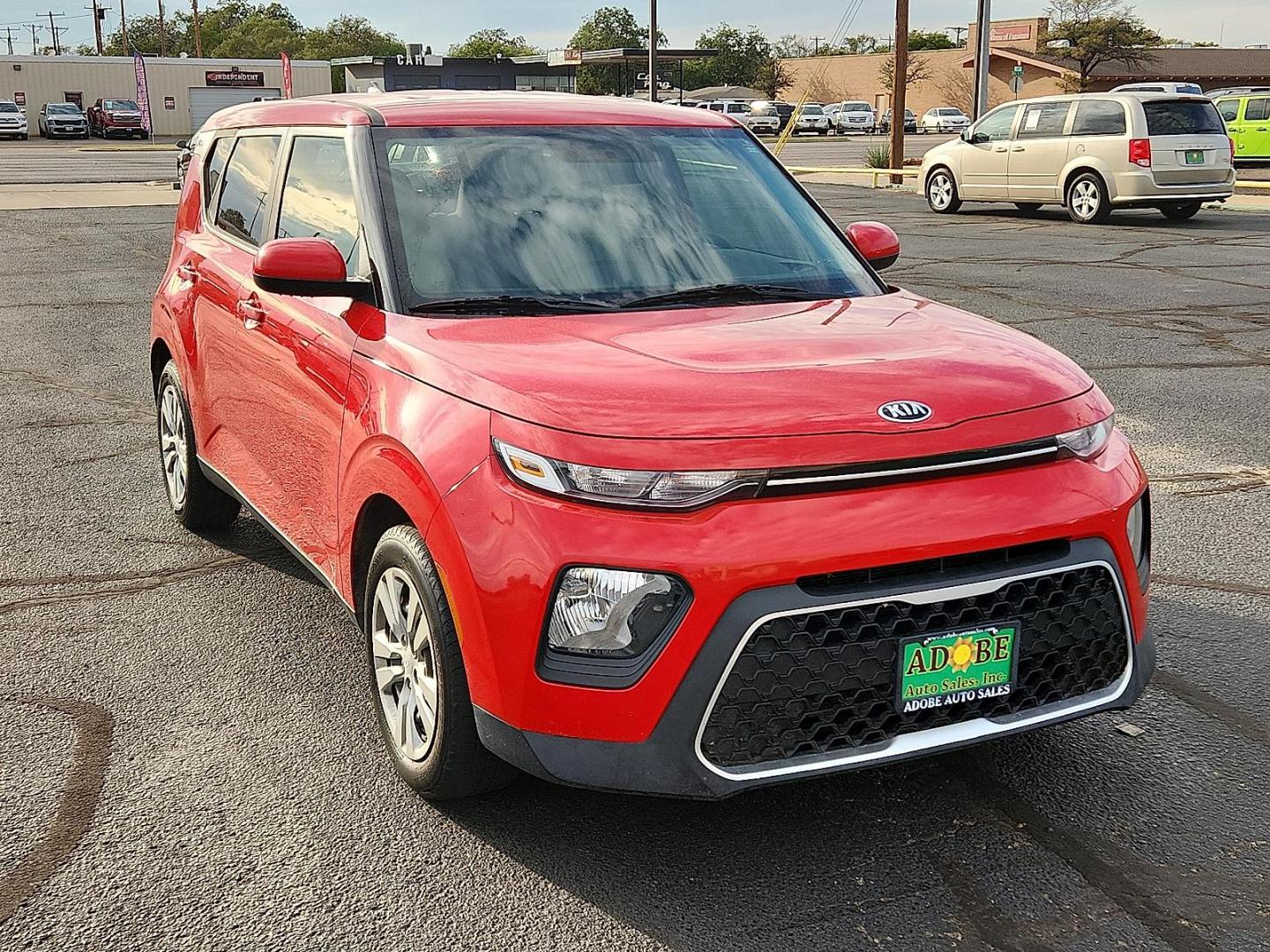 2020 Red Kia Soul LX (KNDJ23AUXL7) with an 2L I-4 DOHC, D-CVVT variable valve control, regular unleaded, engine with 147HP engine, located at 4711 Ave Q, Lubbock, TX, 79412, (806) 687-2362, 33.551304, -101.855293 - Photo#5